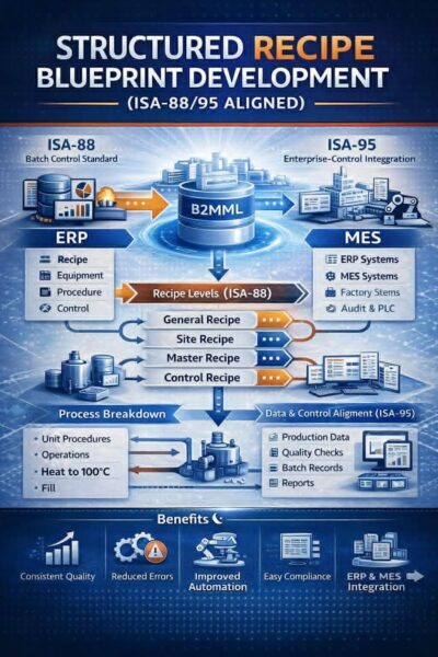 Structured Recipe Blueprint Development (ISA-88/95 Aligned)